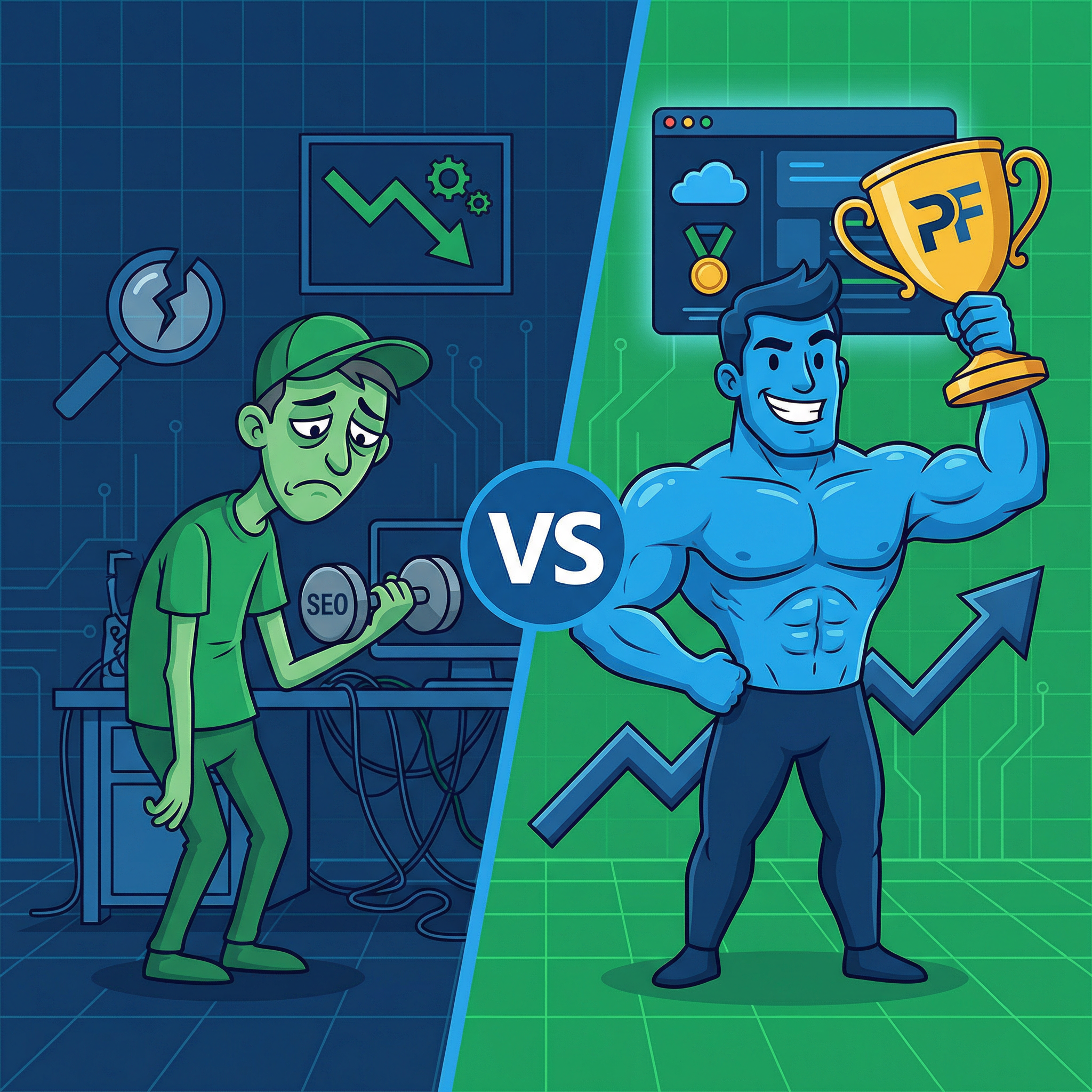 ПФ vs SEO — накрутка ПФ сильнее и быстрее классического SEO